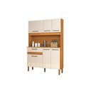 Ver imagem 7 de Armário Cozinha Tampo Balcão Slim 120cm Pequeno Estreito Ideal para Apartamento Robusto Nicho para M
