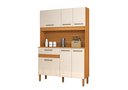 Ver imagem 7 de Armário Cozinha Tampo Balcão Slim 120cm Pequeno Estreito Ideal para Apartamento Robusto Nicho para M