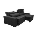 Ver imagem 7 de Sofá Retrátil e Reclinável 3,15m Cama inBox Big Star com SoftGel D40 Velupluma Preto