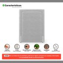 Ver imagem 3 de Cabeceira Cama Box Solteiro Alba 90cm com Frame Veludo Cinza Claro - Desk Design