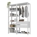 Ver imagem 2 de Armário Multiuso de Lavanderia Modulado 135cm 2 Peças Multimóveis Mp5058 Branco