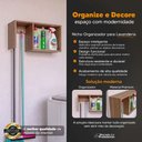 Ver imagem 2 de Armário Aéreo para Lavanderia MDP 15mm com Nicho Organizador Freijó