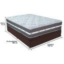 Ver imagem 4 de Cama Box Baú Casal e Colchão Black Graphite Anjos Molas Cor:marrom
