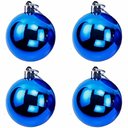Ver imagem 5 de Kit 16 Bolas Azul Lisa Árvore Natal Decoração Natalino 60mm