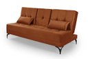 Ver imagem 3 de Sofá Cama Solteiro Colorado Reclinável 3 Posições em Suede: Terracota