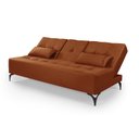 Ver imagem 5 de Sofá Cama Solteiro Colorado Reclinável 3 Posições em Suede: Terracota