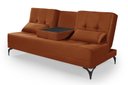 Ver imagem 1 de Sofá Cama Solteiro Colorado Reclinável 3 Posições em Suede: Terracota