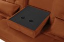 Ver imagem 4 de Sofá Cama Solteiro Colorado Reclinável 3 Posições em Suede: Terracota