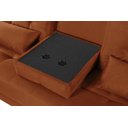 Ver imagem 4 de Sofá Cama Solteiro Colorado Reclinável 3 Posições em Suede: Terracota