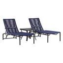 Ver imagem 2 de 2 Espreguiçadeiras e Cadeiras e Mesa Piscina Jardim Trama Azul