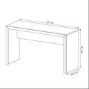 Ver imagem 2 de Mesa Escrivaninha para Escritório Me4135 Branco Tecnomobili