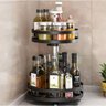 Prateleira Organizadora Rotativa 360° 2 Camadas Multiuso para Cozinha - 2