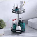 Ver imagem 3 de Prateleira Organizadora Rotativa 360° 2 Camadas Multiuso para Cozinha