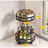 Prateleira Organizadora Rotativa 360° 2 Camadas Multiuso para Cozinha - 4