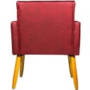 Ver imagem 6 de Kit 3 Poltronas Decorativa para Sala Recepção Consultório Nina Corino Cores Pé Palito 30 Cm Castanho