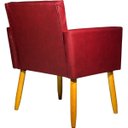 Ver imagem 5 de Kit 3 Poltronas Decorativa para Sala Recepção Consultório Nina Corino Cores Pé Palito 30 Cm Castanho