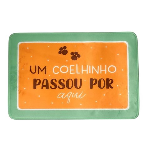 Tapete Coelhinho Passou por Aqui Lja/azc (tapetes) C/1 Un