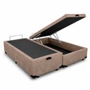 Ver imagem 3 de Cama Box Baú King 193 Bipartido - Suede Bege