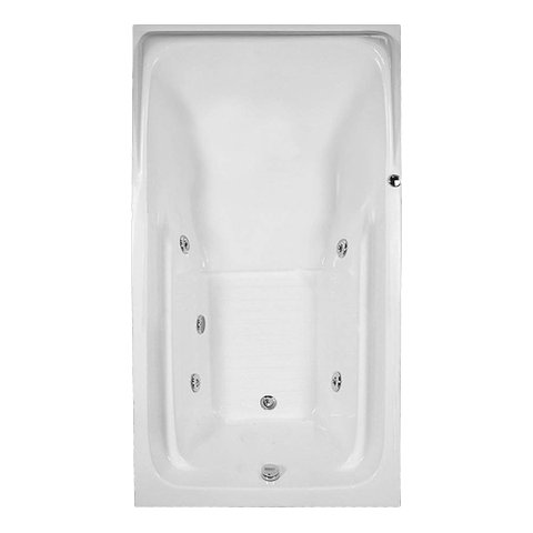 Banheira Retangular Toronto com Hidro em Acrílico - 220v