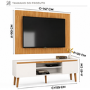 Ver imagem 4 de Painel com Rack Funcional para TV - Cava 155cm
