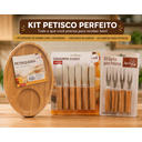 Ver imagem 5 de Kit Petisqueira Bambu 10 Peças Garfinhos Espátulas Servir