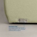 Ver mais imagens de Sofá Modular 2 Lugares Bouclé Orla 190cm CabeCasa MadeiraOriginals Verde Água