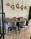 Ver imagem 3 de Mesa Estilo Industrial - Modelo Oval - 120x90cm - Cor Preto