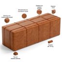 Ver mais imagens de Puff Decorativo Living 140 Cm Roma W01 Couríssimo camel - lyam