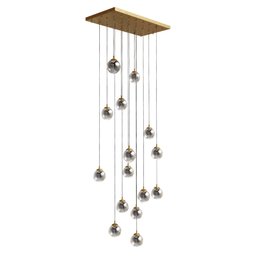 Lustre Pendente Sala Jantar Sarvah 15 Globos - Genesis - 1