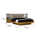 Ver imagem 3 de Cama Casal/Queen Cabeceira com 2 Mesas de Apoio e Espelho Braga