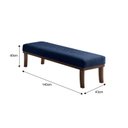 Ver imagem 3 de Puff 140cm Pés Imbuia Theo 