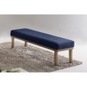 Ver imagem 1 de Puff 140cm Pés Mel Theo Azul