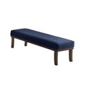 Ver imagem 2 de Puff 100cm Pés Imbuia Theo Azul