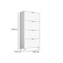 Ver imagem 4 de Sapateira Organizadora 4 Portas Basculante Berlim:branco