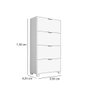 Sapateira Organizadora 4 Portas Basculante Berlim:branco - 4