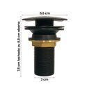 Ver imagem 4 de Kit Cuba Dalla Preta com Valvula Click Inox
