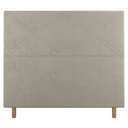 Ver imagem 2 de Cabeceira Cama Box Solteiro Cairo 90cm Suede Bege - Desk Design