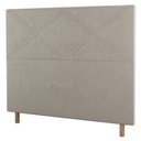 Ver imagem 1 de Cabeceira Cama Box Solteiro Cairo 90cm Suede Bege - Desk Design