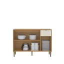 Ver imagem 7 de Balcão com 3 Portas e 1 Gaveta Linha Soul 120cm Bege/Freijó/Soft