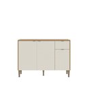 Ver imagem 6 de Balcão com 3 Portas e 1 Gaveta Linha Soul 120cm Bege/Freijó/Soft