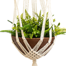 Suporte para Vaso de Plantas Macramê Bege Cru Cactus - 2
