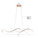 Ver imagem 2 de Pendente Lustre Luminária Led 35w 3000k Dourado Lp201d