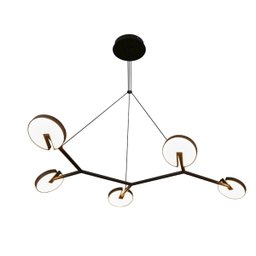 Pendente Led Alumínio Preto 55w 3000k Luz Amarela Yamamura - 1