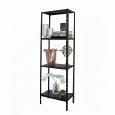 Ver imagem 2 de Estante Prateleira de Aço 60cm com 4 Bandejas:preto