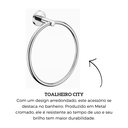 Ver imagem 4 de Toalheiro Anel Cromado City Celite