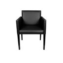 Ver imagem 1 de Poltrona Nina Executiva em Tecido Sintético para Escritório Sala e Recepção - Preto