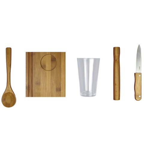 Conjunto para Caipirinha com 05 Peças Bamboo - 3395 - Mor