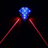 Luz de Sinalização Ciclovia Laser para Bicicleta Bike Único - 3