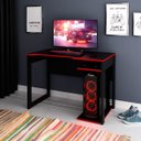 Ver imagem 7 de Mesa para Computador Escrivaninha Gamer Preto/Vermelho
