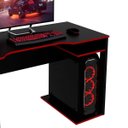 Ver imagem 6 de Mesa para Computador Escrivaninha Gamer Preto/Vermelho